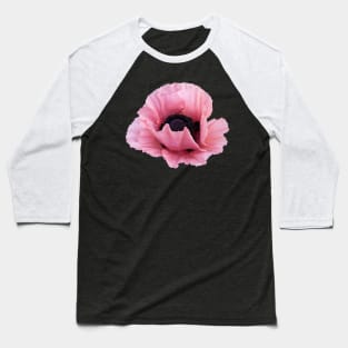 Delicate Pink Poppy Baseball T-Shirt